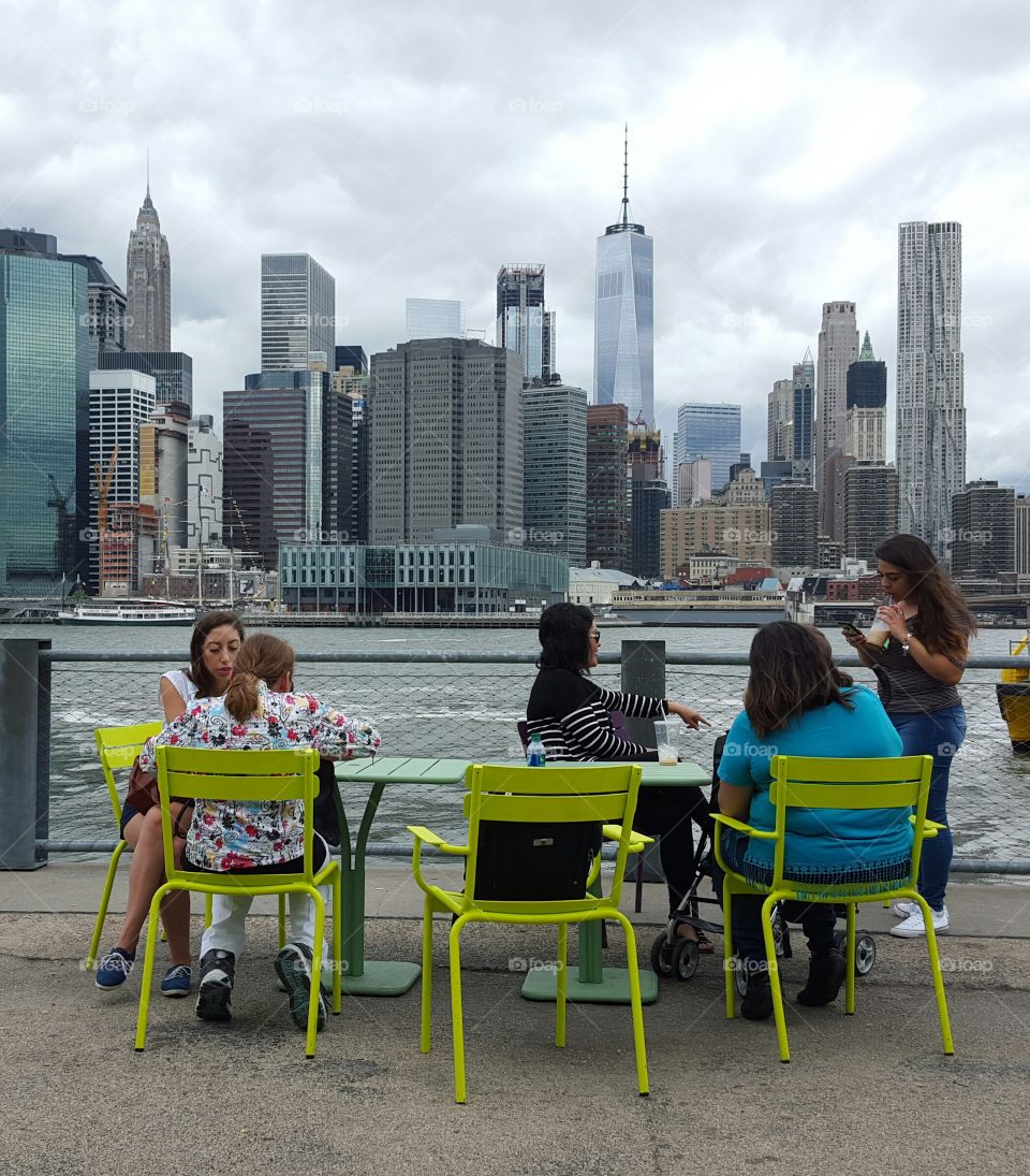 Relaxing by the Water