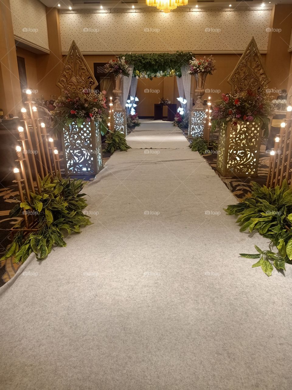 the path for the wedding