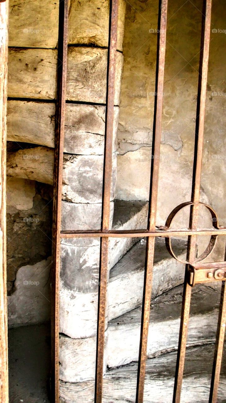World Heritage Site Spanish Mission stairwell