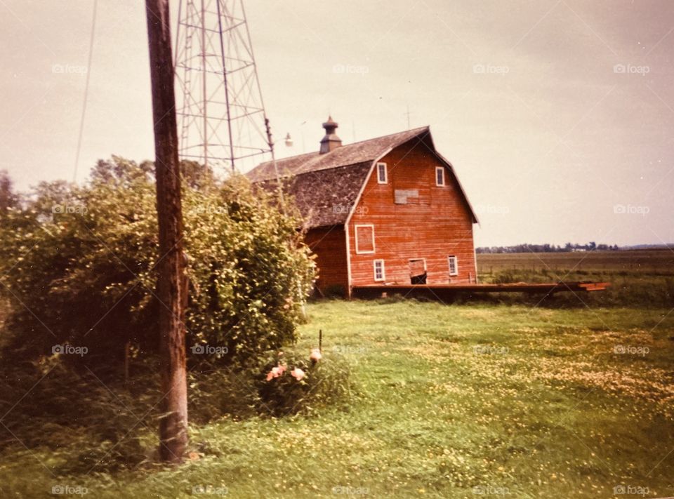 The old red barn