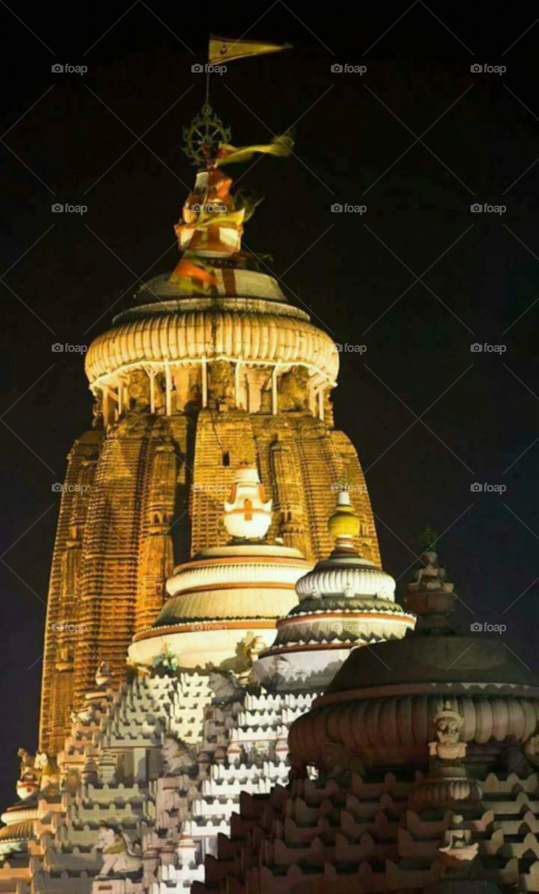Land of temple, serene sublime and supreme Odisha. Famous stone craving temple of Lord Jagatnath, Puri...