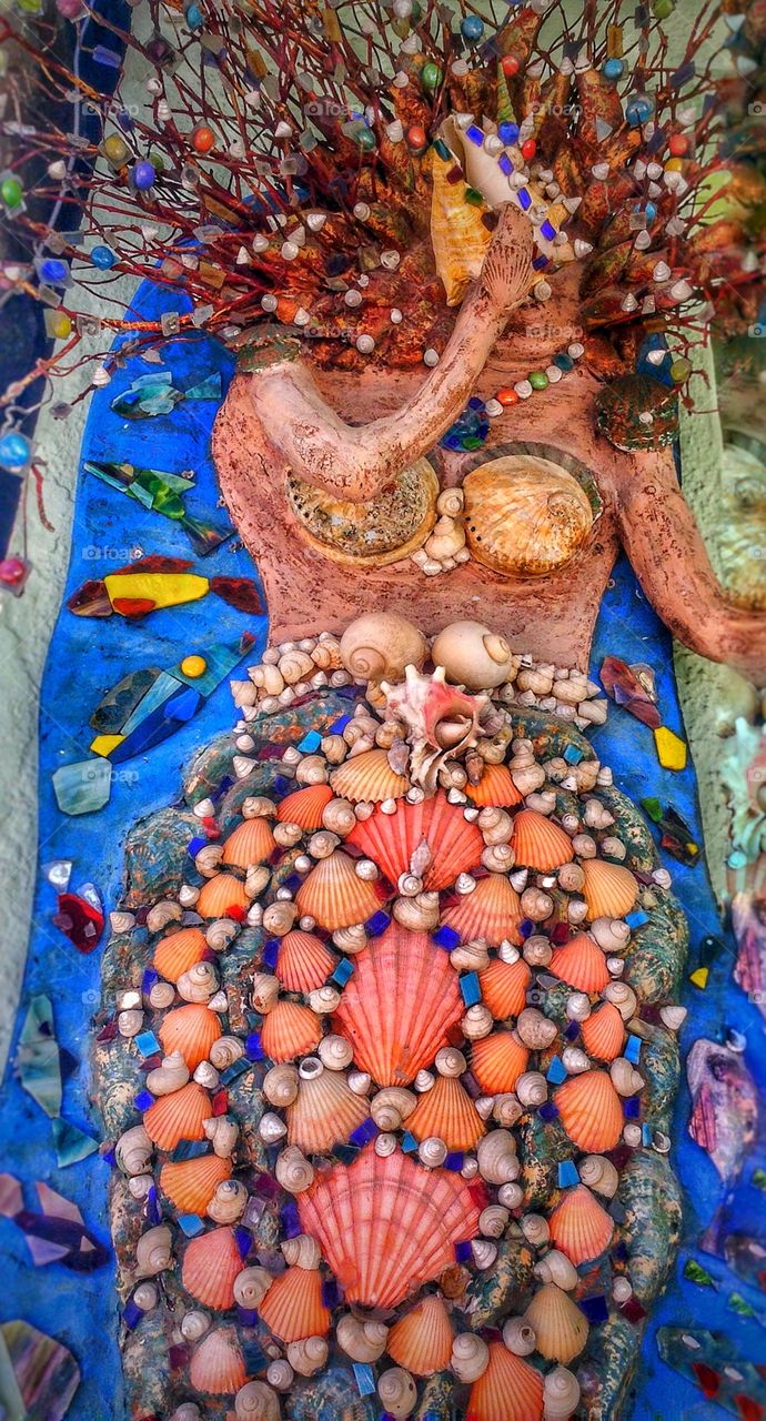 The seashell mermaid...