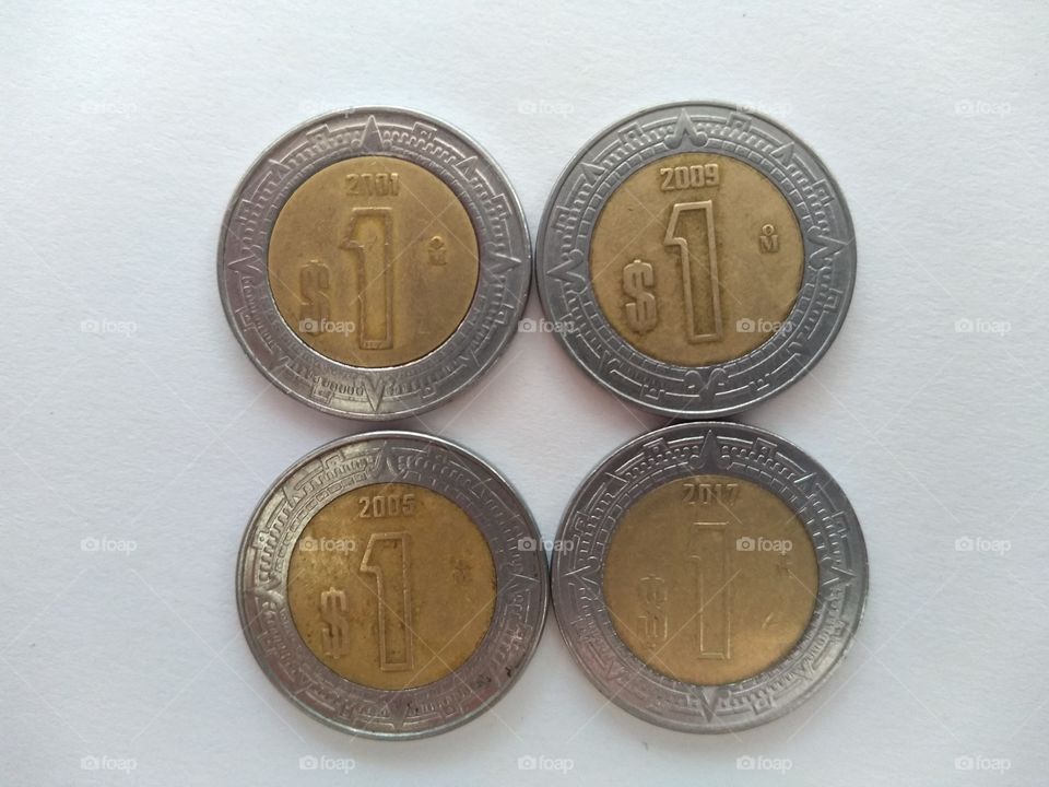Moneda de 1 peso de México