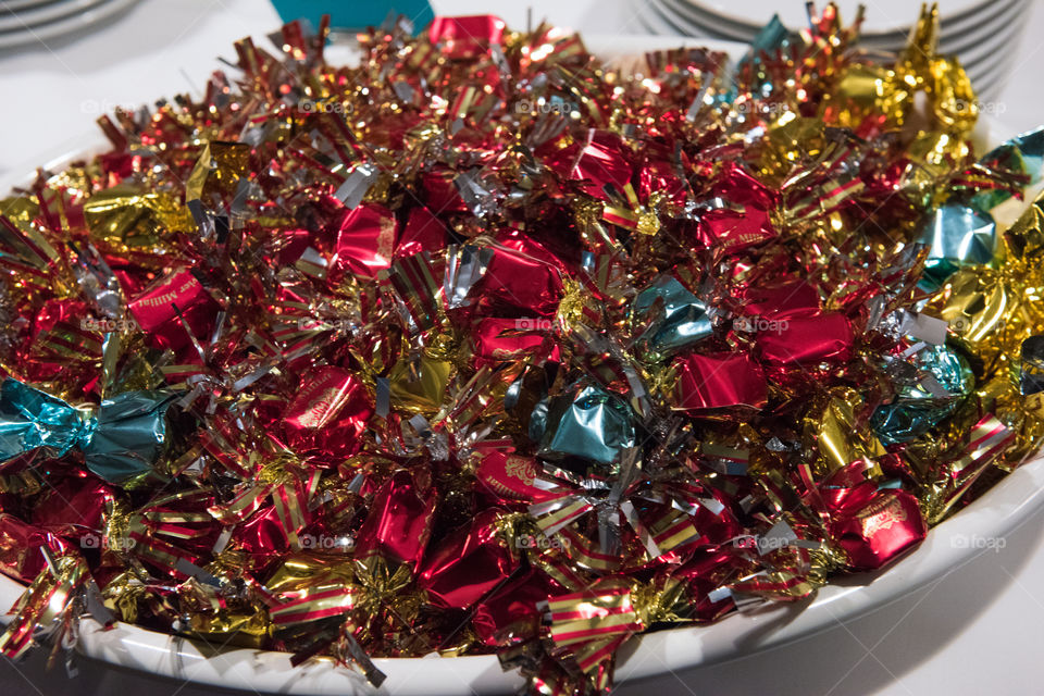 Candy in a bowl