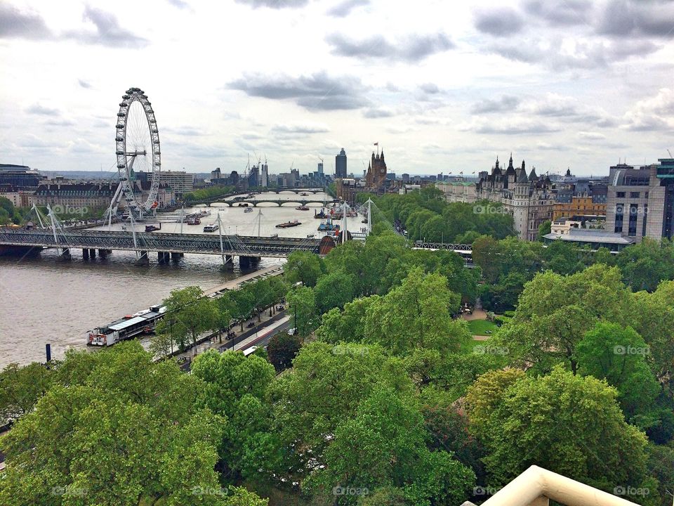 London Eye and The Thames