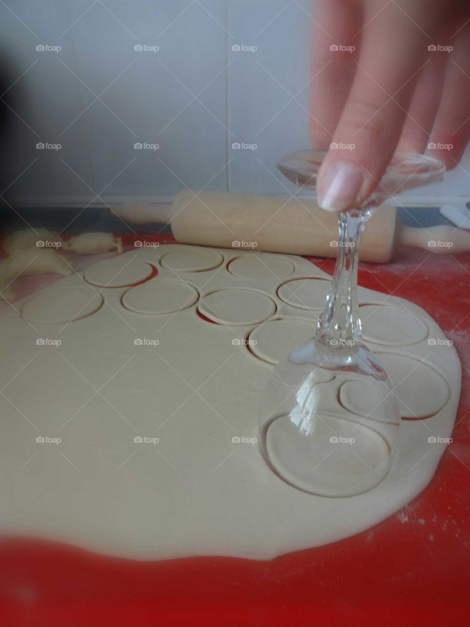 preparing regional polish dumplings 'pietogi'