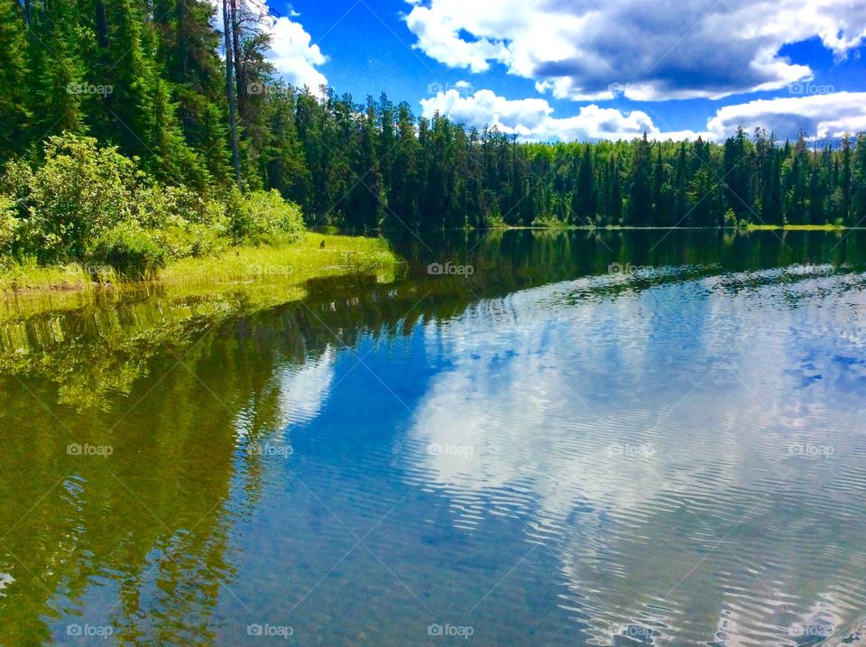 Beautiful sky reflection