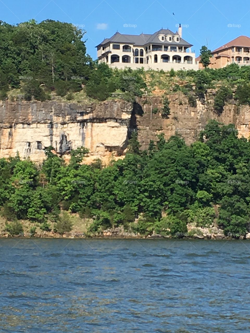 Cliffsides of the Lake of the Ozarks.