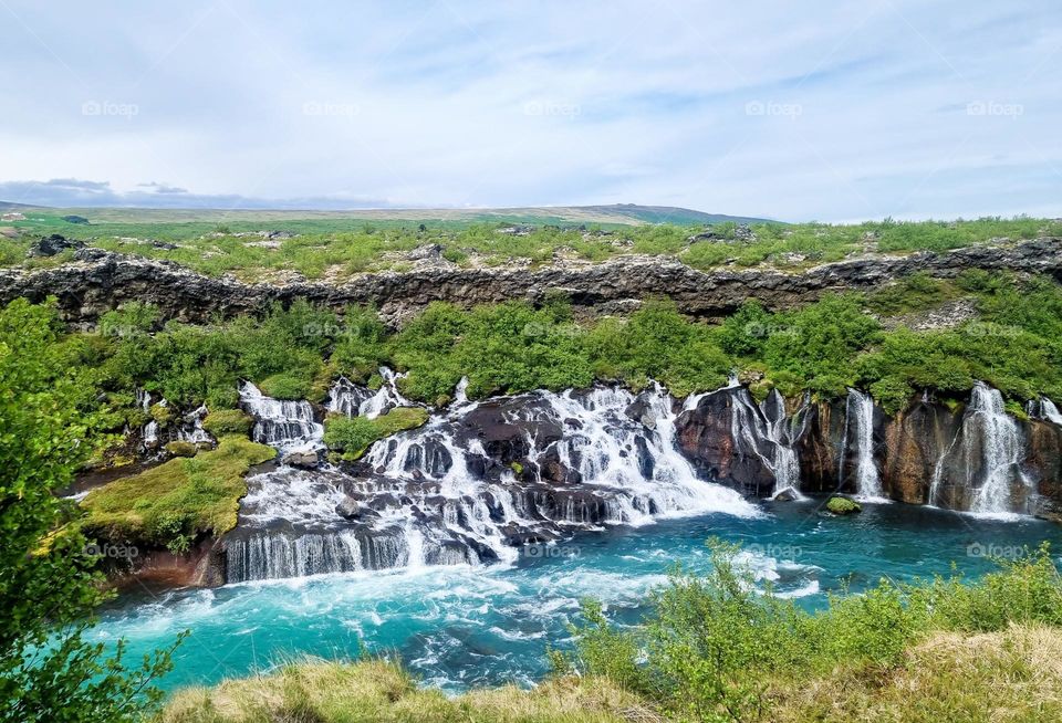 Hraunafossar waterfall