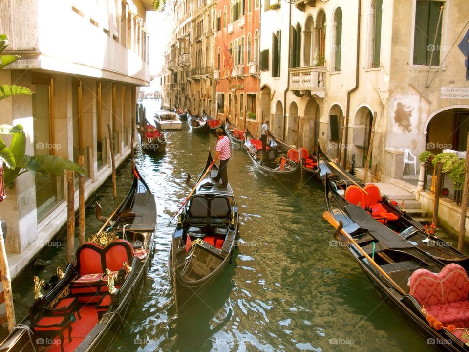 Canal in venice, italy