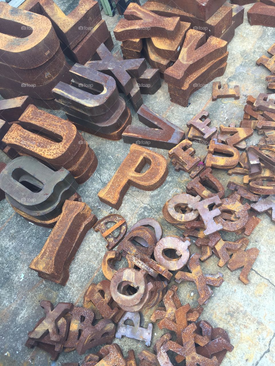 Iron letters