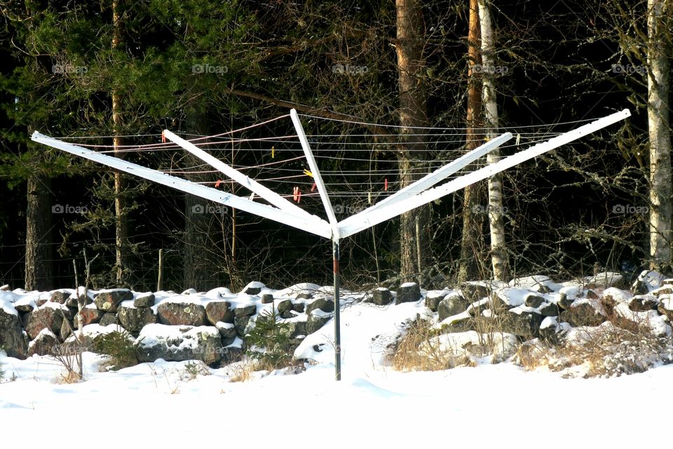 Too cold to dry the loundry