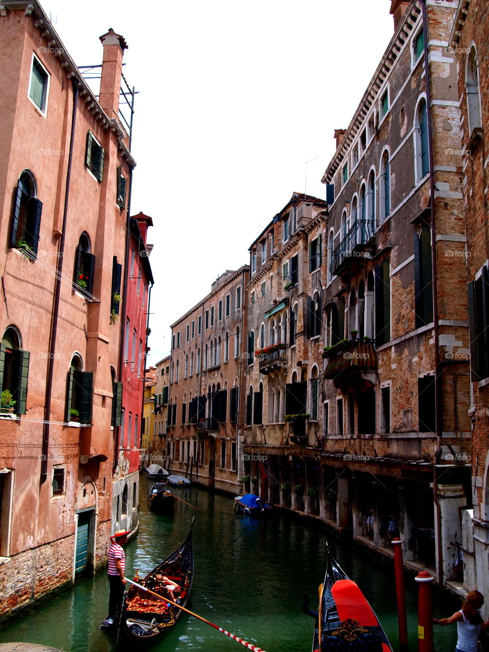 canal in Venice with boats