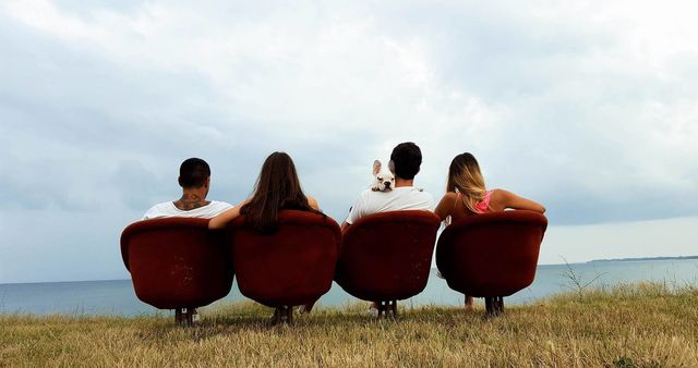 Me and friends photo near the beach of Golden sand resort in Bulgaria