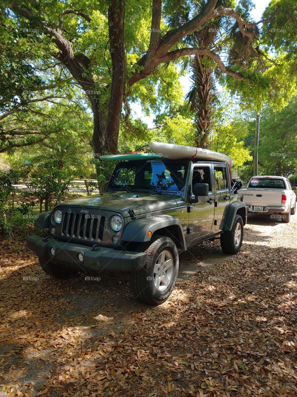 the jeeps all loaded up! cant wait to get out