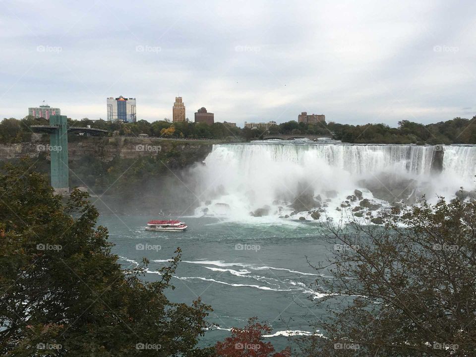 The Niagara falls New York
