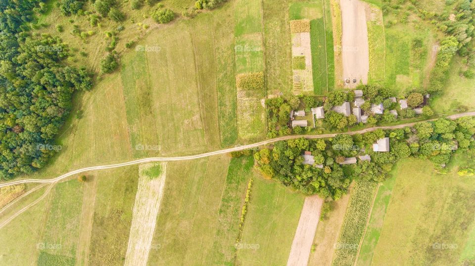 Small village from above 