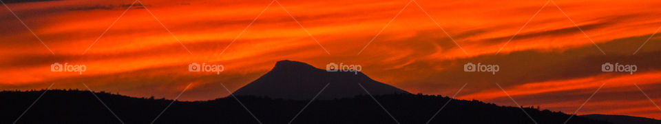 Camels hump at sunset. I noticed how beautiful the sunset was on my way back from work and grabbed my camera to capture this photo  