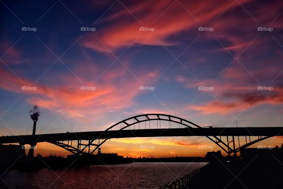 Hoan Bridge in Milwaukee, Wisconsin