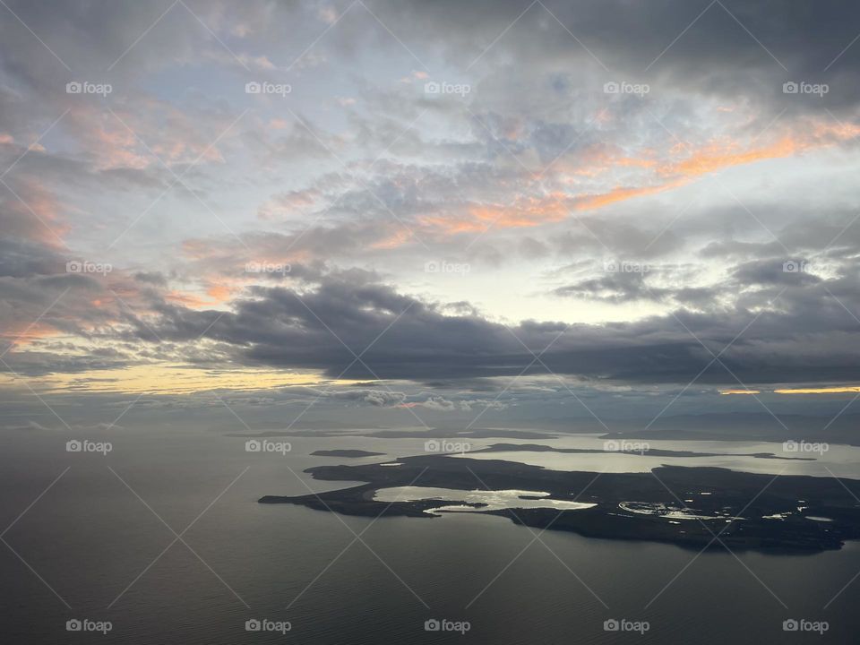 Ocean view from above 