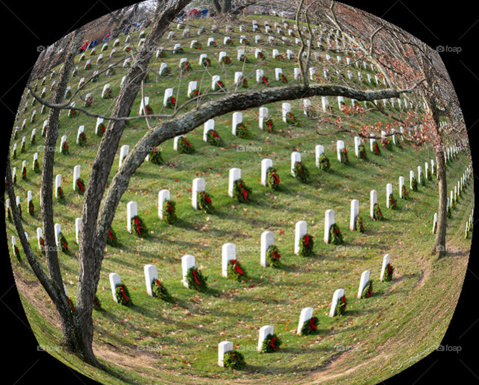 Arlington national cemetery. wreaths across America