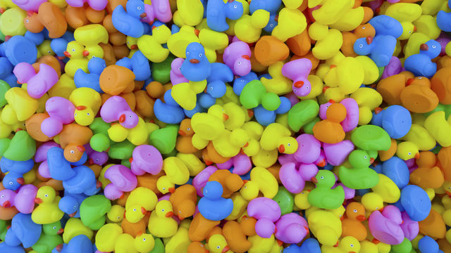 Colorefull ducks for fun background