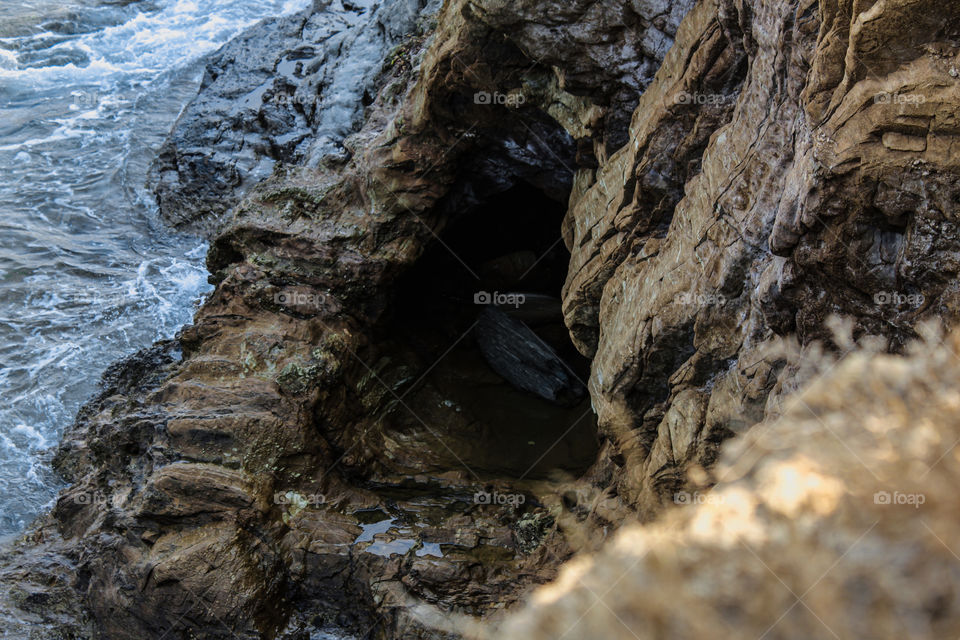 "There's a hidden cave"