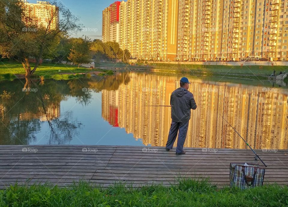 Urban fishermen.