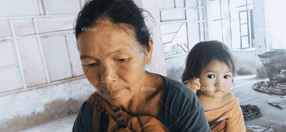 Tenderness of an working mother