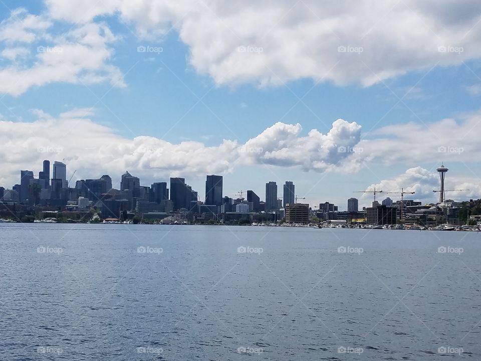 Downtown Seattle and Lake Union from Gasworks Park 5/20/2016