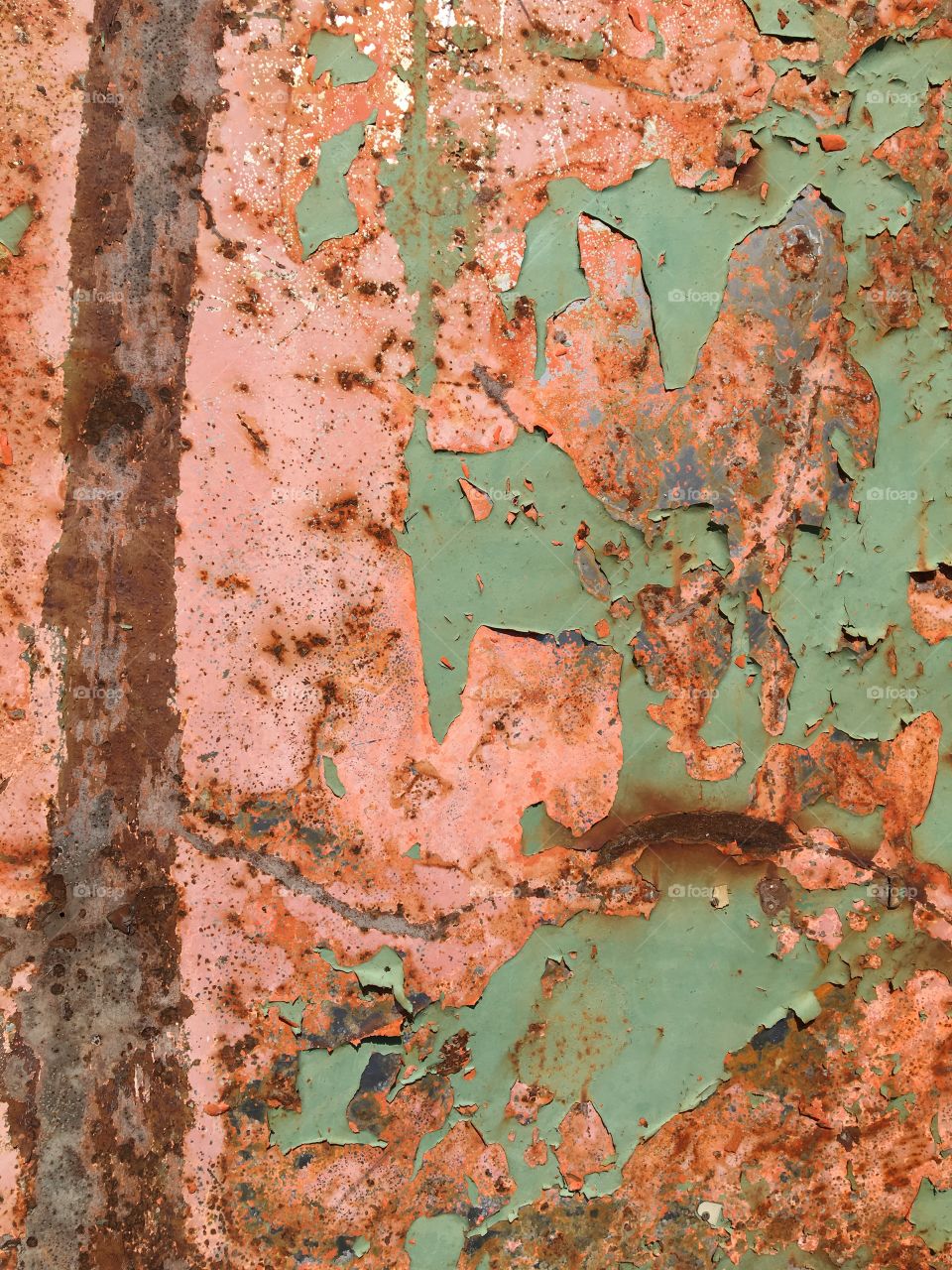 Rusty Turquoise Panel