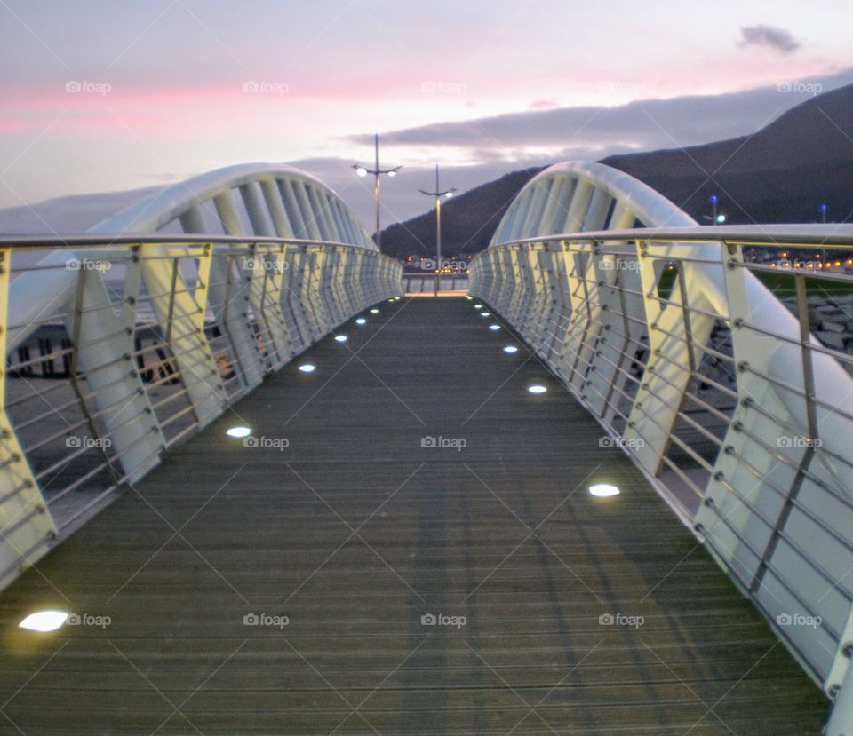 Walking bridge in Northern Ireland