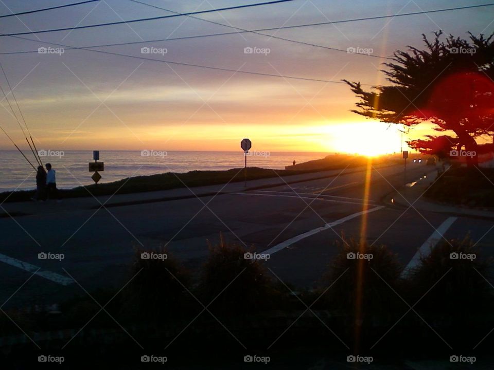 Santa Cruz Sunset. Sun setting in Santa Cruz (2010)