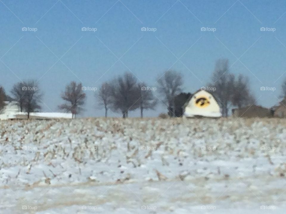 Hawkeye State. Driving across Iowa