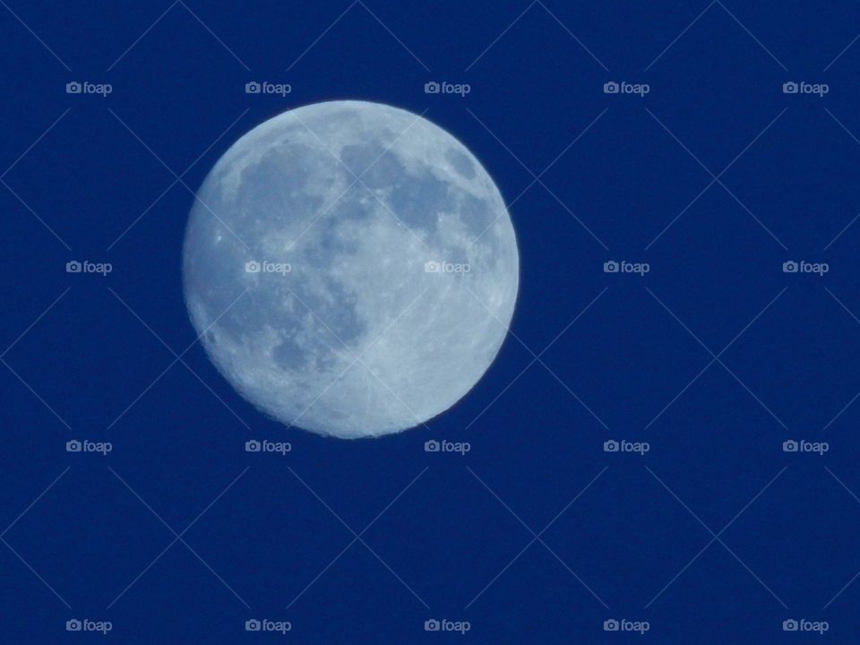 the moon. Testing out the light with the moon