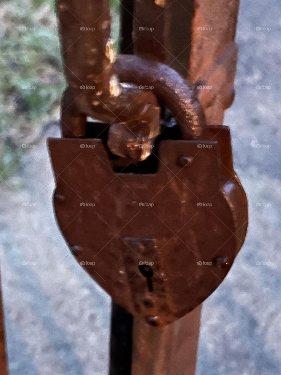 Rusted lock