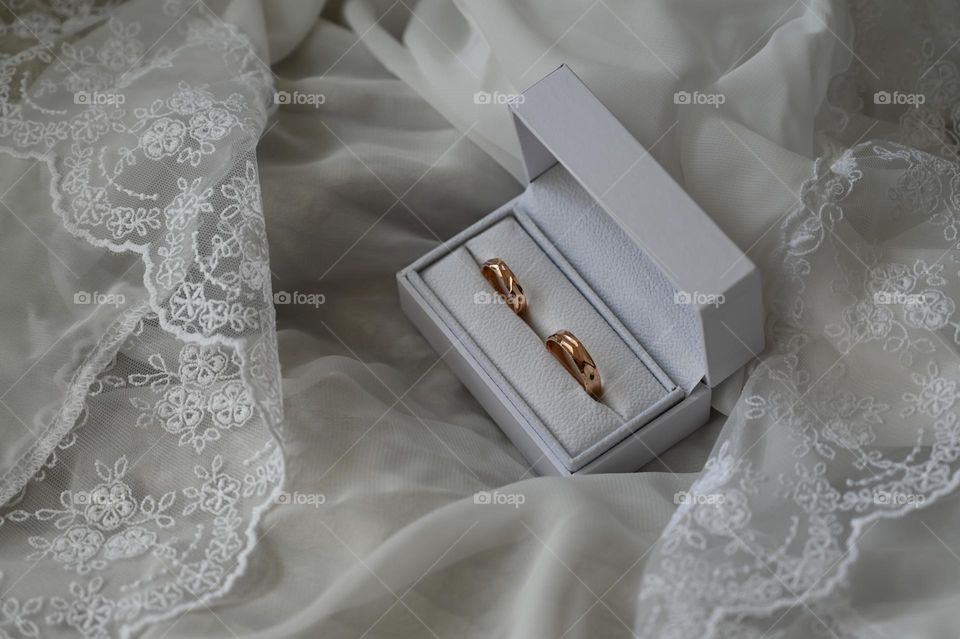 Two golden wedding rings 