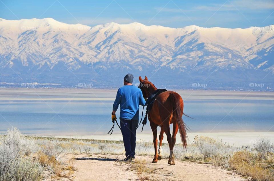 a man and his horse