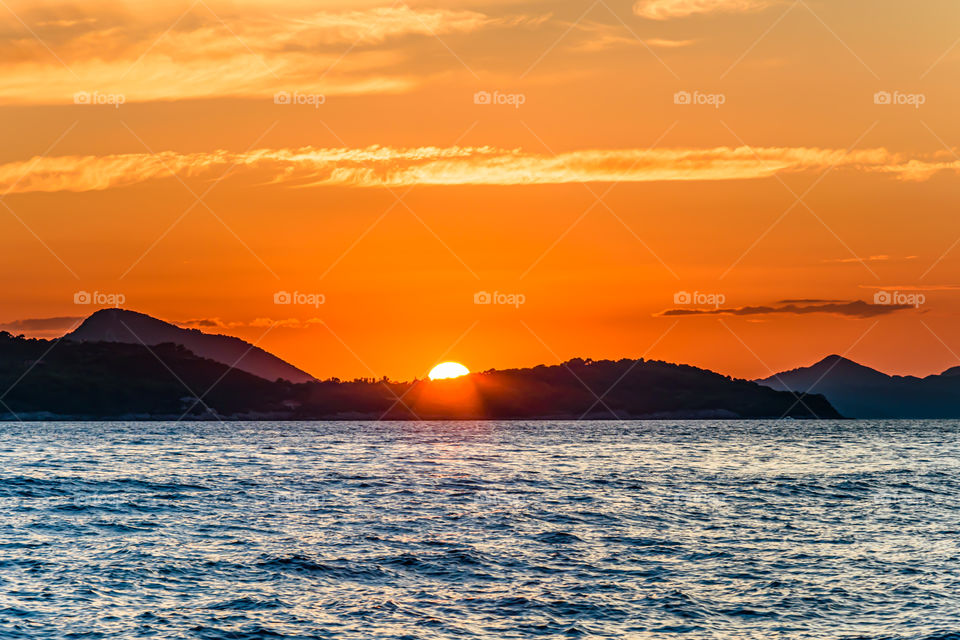 Sunset over Adriatic Sea