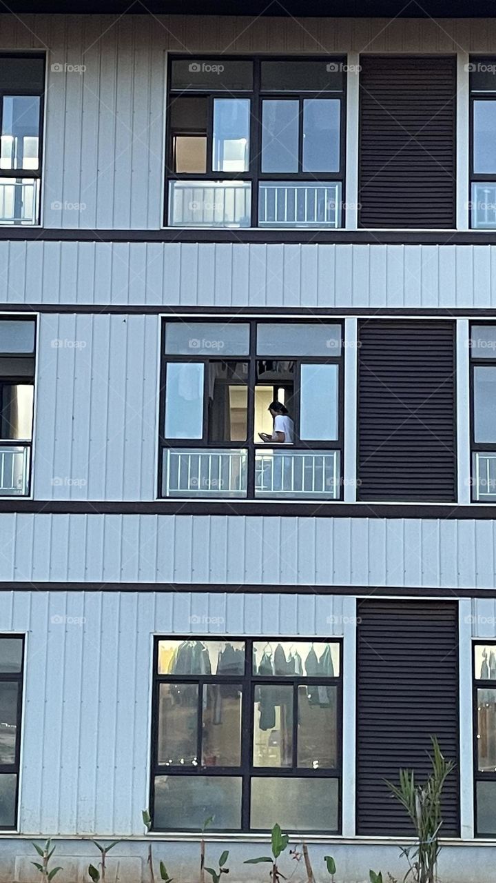 People at window 