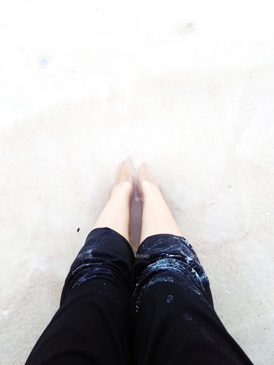 ...playing with sand