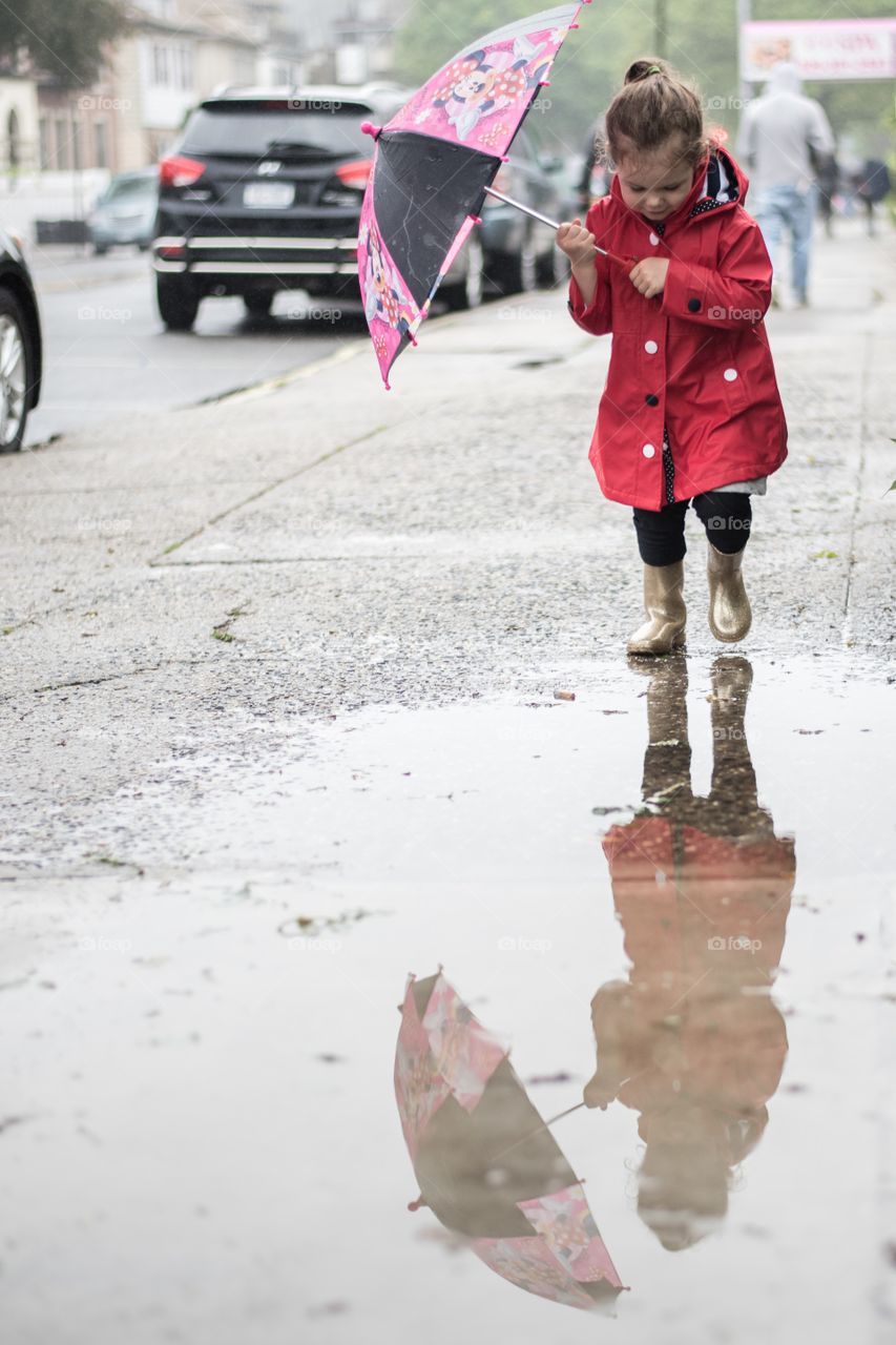 Little red raincoat 