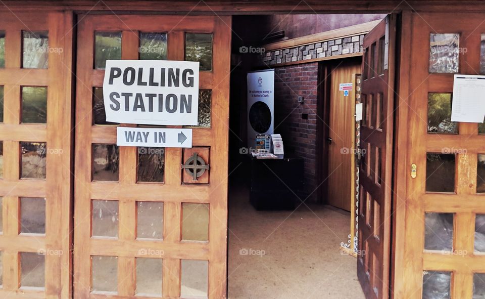 UK Local council election | polling station