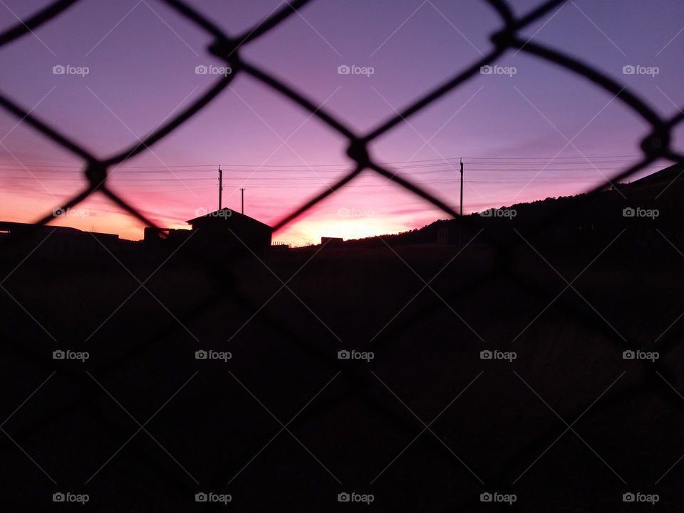 lonely house on the night horizon.