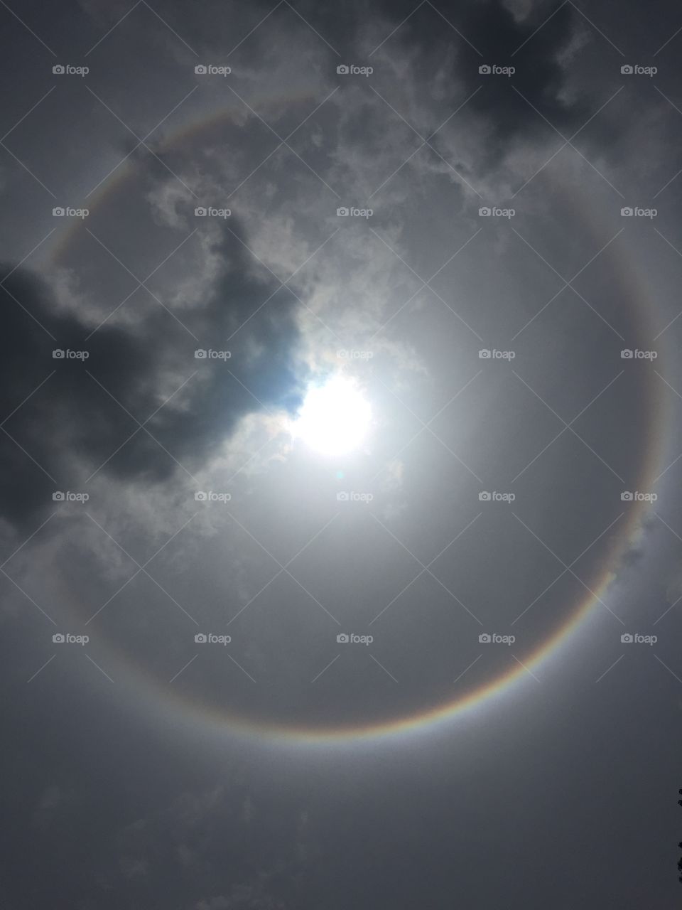 Halo around the sun in Chatsworth Georgia 