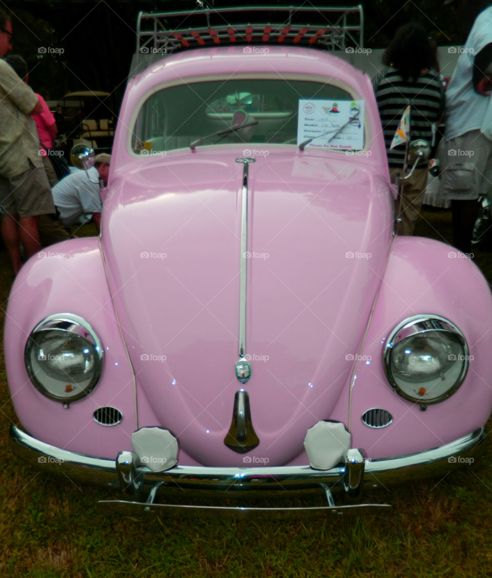 Pink Volkswagen: PINK COLOR STORY: Pink is the color most often associated with charm, politeness, sensitivity,   
tenderness, sweetness, childhood, femininity, and romance! Think Pink!
