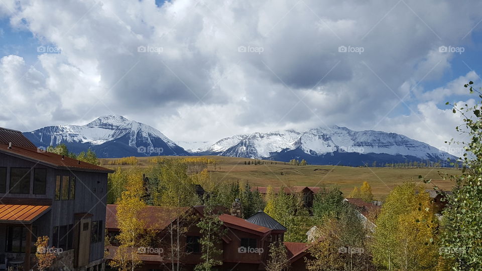 quite a spectacular view from mountain village in telluride