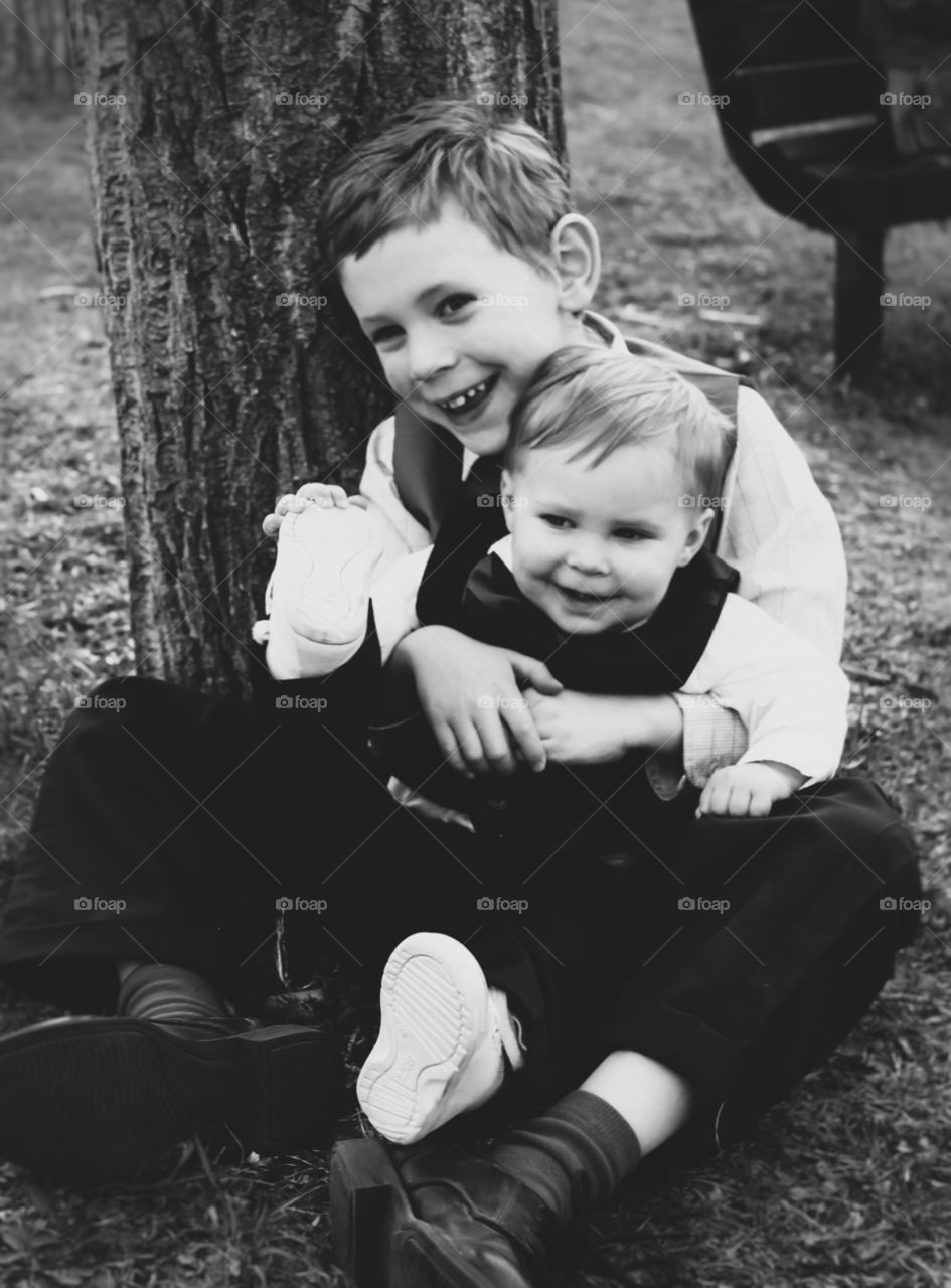 Brother snuggles are the best 