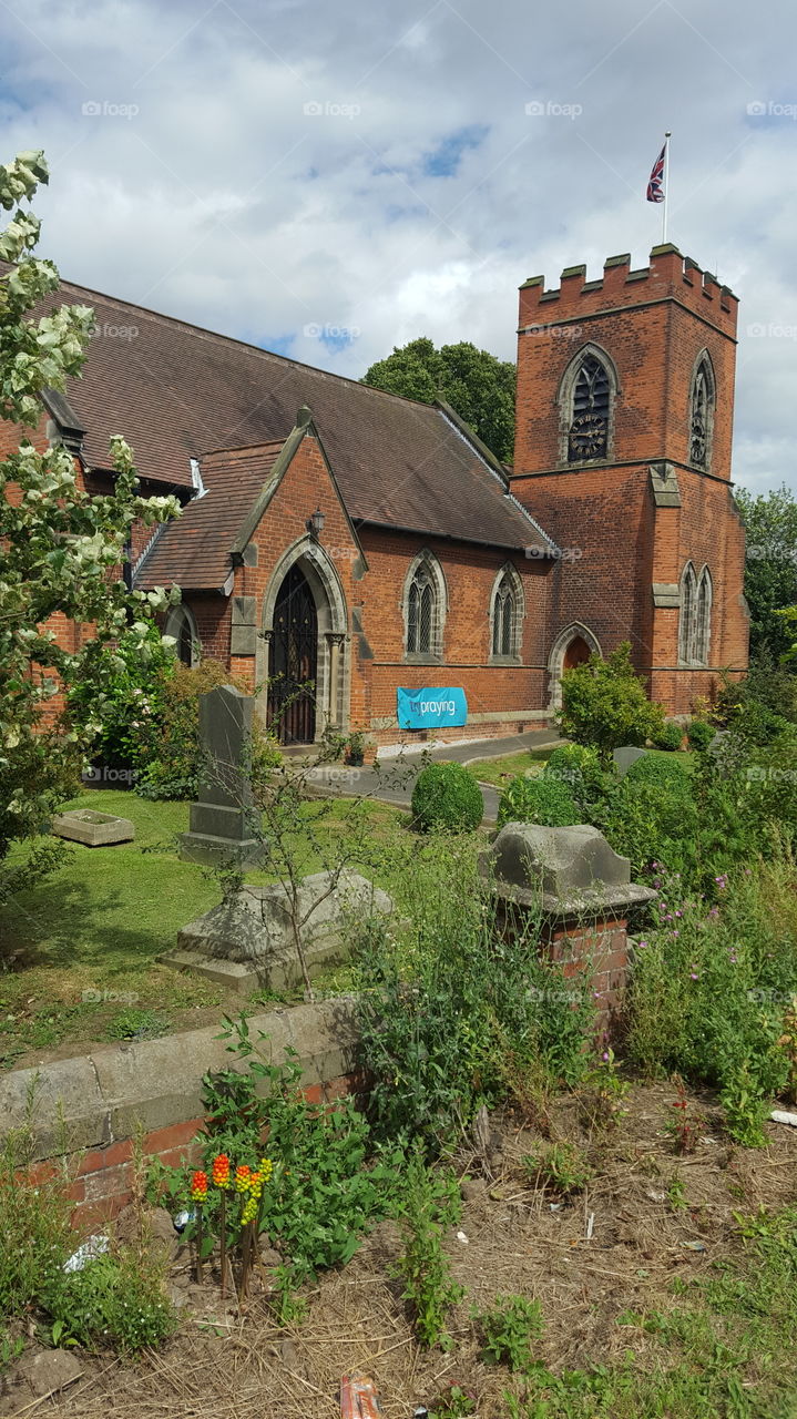 red brick church