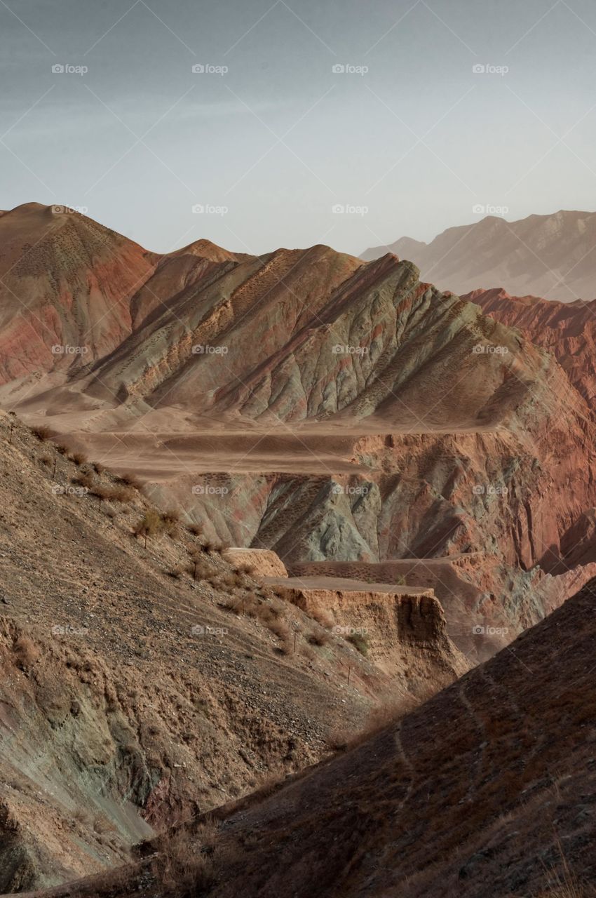 Natural mountains and forests